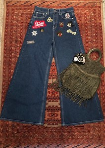 Old Fashion Jeans Women, Jeans With Patches, Jeans Art, Pin Up, Vintage Inspired, 1940's, Jeans High Waisted, Jeans Wide Leg, Bell Bottoms - Etsy Canada