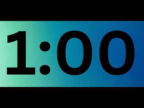 1 Minute Timer with Voice (English Accent)
