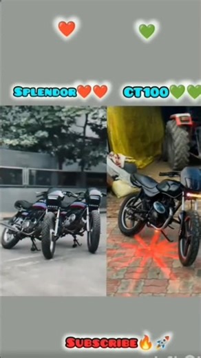 Splendor vs CT 100 #automobile modification