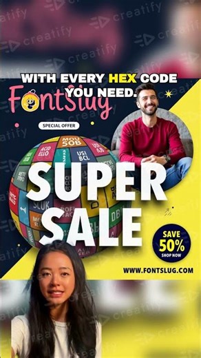 Digital Creator HEX Codes Color Chart Printable Poster Instant Download