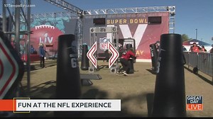 Kendall and Java check out the NFL Experience