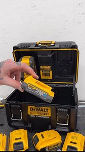 Charge, store, and transport your DEWALT 20V MAX* and DEWALT 20V/60V MAX* FLEXVOLT® batteries in the innovative DEWALT TOUGHSYSTEM® 2.0 Dual-Port Charger. Featuring 2 ports for simultaneous charging and 2 USB ports for powering personal electronics, this durable storage box helps keeps you productive and your batteries safe on long days in harsh jobsite conditions. #powertools #batteries #charger #storage #DEWALT 📸: @krugerconstruction • • • • Chargez, entreposez et transportez vos batteries DE