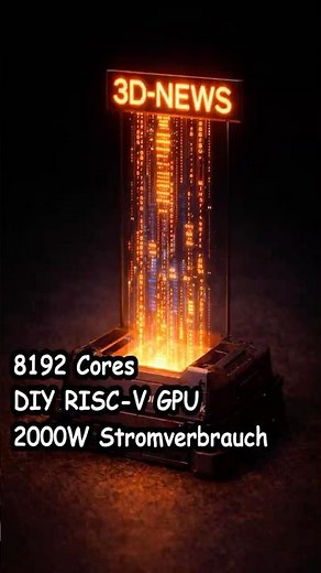 8192-Core RISC-V GPU aus dem 3D-Drucker: Wahnsinn?