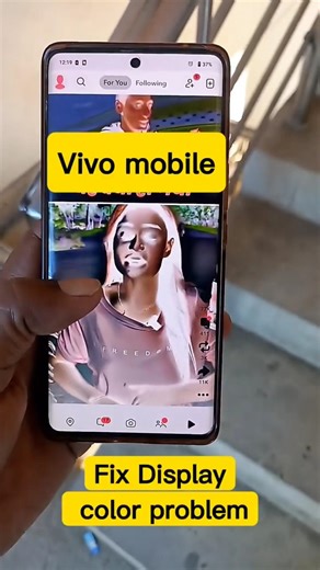 Vivo Mobile Screen. Black & White problem, colour inversion solve