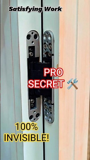 The Secret to Perfect Invisible Door Hinges! 🚪✨ #shorts #woodworking #diy