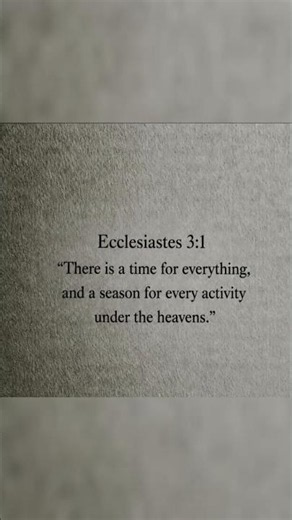 THE VERSE #19: There Is A Time For Everything | Ecclesiastes 3:1