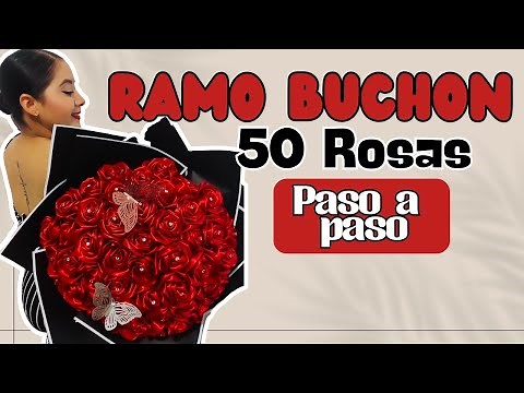 Tutorial | Como hacer un ramo de 50 rosas para San Valentín | Ramo Buchón | 14 de Febrero