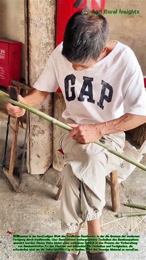 Traditionelles Bambusspalten: Die Kunst der handwerklichen Herstellung von geflochtenen Streifen