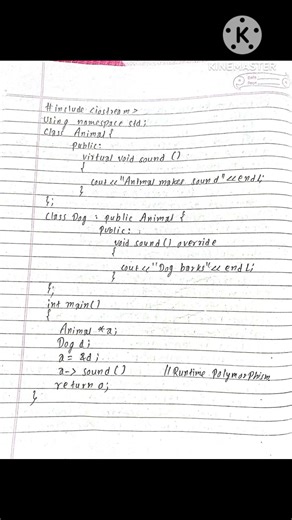 Virtual function and abstract base class with examples. #oop #importantquestions #computer #exams