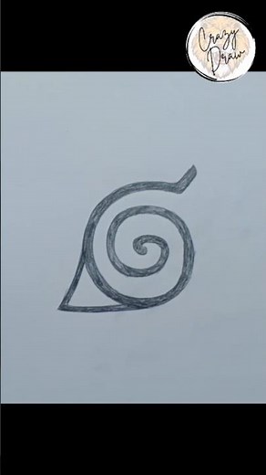 Naruto Hidden Leaf Village Logo Drawing Step by Step | Easy for Beginners #CrazyDraw #naruto