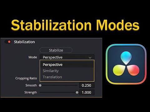 Stabilization Modes Explanation & Comparison in DaVinci Resolve