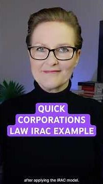 IRAC Example Corporations Law