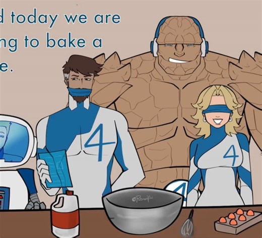 A little fantastic 4 content I will never do gain because oh my god you could not pay me to draw Ben Grimm again seriously wow that’s a lot of rocks. #fantasticfour #mrfantastic #invisiblewoman #humantorch #thething