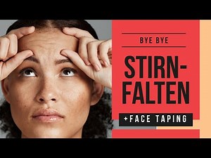 Stirnfalten wegbekommen 💯 Stirn glätten und straffen Kopf + Stirn entspannen Massage & Face Tape
