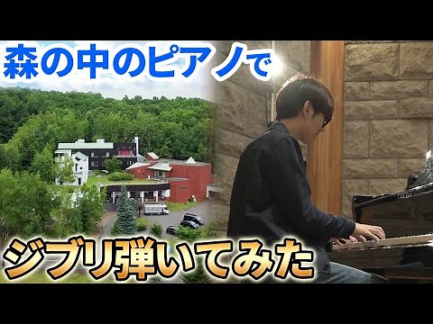 森の中に隠されたピアノでジブリメドレー弾いて俺も溶け込んだったｗｗｗ【よみぃ】