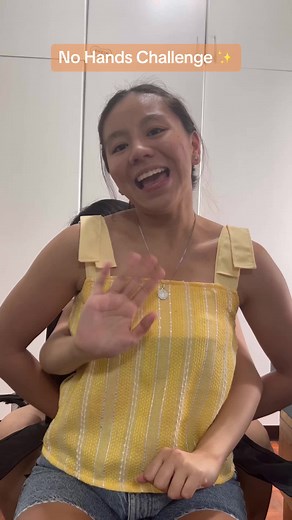 Fun No Hands Challenge while Getting Ready with Garnier Vitamin C Serum