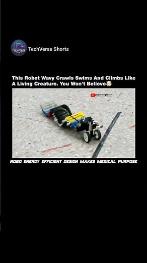 Wave-Like Robot Crawls, Swims & Climbs Like a Living Creature🤯#shorts#engineering