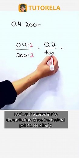 Divide 0.4 by 200: Simplifying Decimal Division #Math #DecimalFractions-Advanced