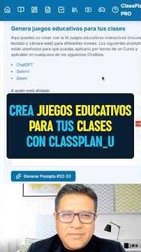 Co-create #EducationalGames in minutes with #ClassPlanUniversity