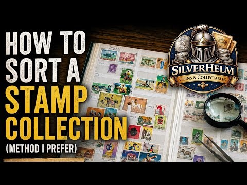 How I Sort a Stamp Collection (My Preferred Method)| Stamp ASMR | PHILATELY |