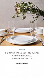 We love our white dinnerware, as it is versatile, but how about spicing things up with some patterns and candles? 🍽️🕯️ Here are some table-setting ideas for your next dinner party! 👉 Read more at https://www.homeanddecor.com.sg/how-to/dinner-table-setting-formal-casual #sghome #homedecor #tableware #dinnerware #tablesetting #formalsetting #casualsetting | Home and Decor Singapore