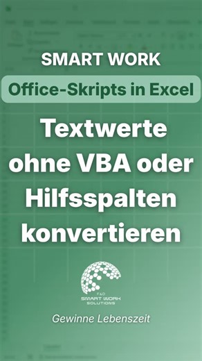 Excel Smart Work Functions | Florian | Textwerte in Zahlen zu konvertieren klingt banal – ist es aber nicht. Gerade bei Datumsangaben sind Formeln oft nur ein Workaround und VBA... | Instagram