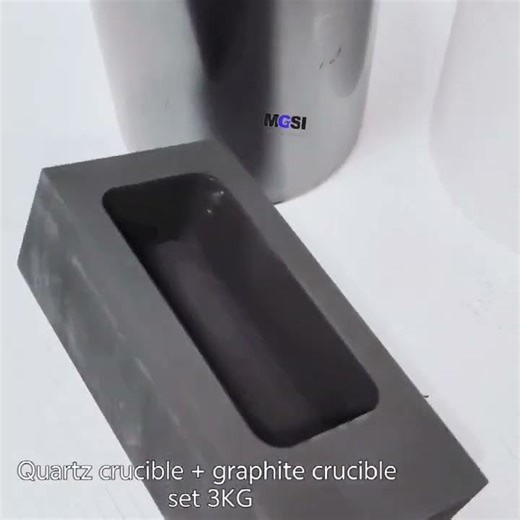 Quartz crucible + graphite crucible set 3KG