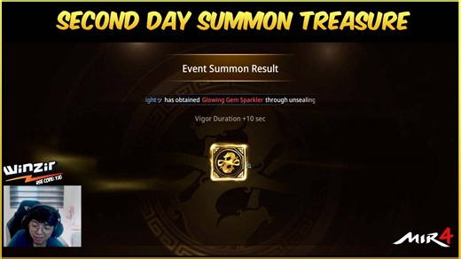 Second day Summoning Treasure Spirit #MIR4 | YouJace Gaming