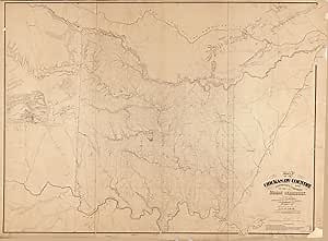 Map: 1872 of The Chickasaw Country : and contiguous portions of The Indian Territory Authorities: Land Surveys of The Chickasaw Nation, 1871 Drawn by ADO Hunnius|Chickasaw Nation|Chickasaw Nation|