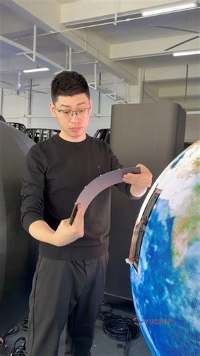 How Soft LED Modules Create an LED Ball.#yuchip #spherescreen #ledmodule #museum #shoppingmall