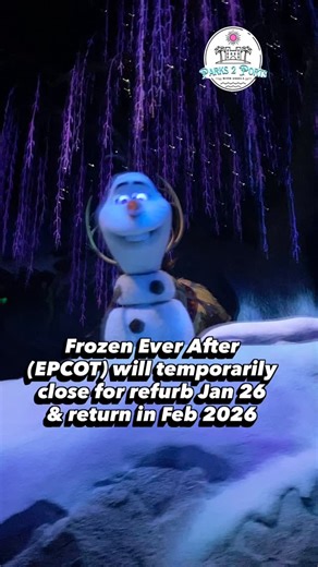 ❄️ WDW PLANNING ALERT! ❄️ If you have an upcoming trip to EPCOT in early 2026, heads up! Frozen Ever After will be closing for refurbishment starting January 26, 2026. The gates to Arendelle are scheduled to swing back open sometime in February 2026 after some magical maintenance. Don’t worry, you don’t have to “Let It Go” completely! ☃️ If you need your Frozen fix during that window, head over to Disney’s Hollywood Studios. You can still sing your heart out with Anna, Elsa, Olaf, and the gang a