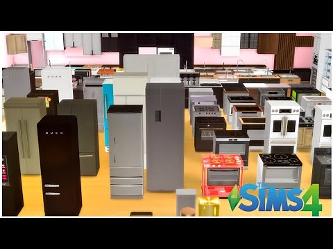 [200+] KITCHEN ESSENTIALS | COUNTERS, CABINETS, STOVE, COOKTOPS, REFRIGERATORS | CC FOLDER || SIMS 4