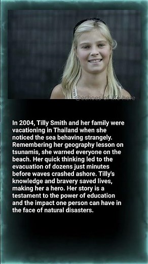 Tilly Smith — The Teen Who Saved Lives from the Tsunami
