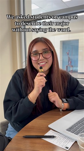 We asked students around campus to describe their major without saying their major 🎤. | Merced College
