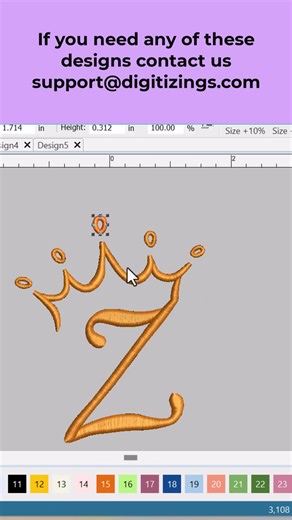 Embroidery Design Digitizing & Embroidery Stitch Play EP-02