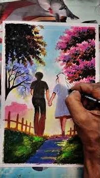 ✨ Reflection of Love: Easy Oil Pastel Drawing Tutorial for Beginners #paintwithlove #everyday