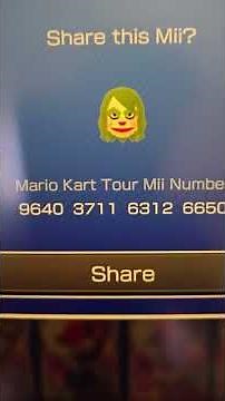 Fun Miis and Mii codes for Mario Kart Tour! #mii #nintendo #mariokarttour