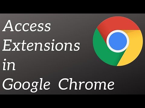How to access extension in Google Chrome