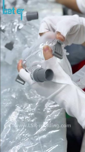 How They Make Clear Face Masks #manufacturing #factory #shorts