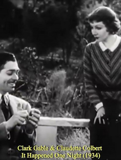 Clark Gable & Claudette Colbert "It Happened One Night" (1934)