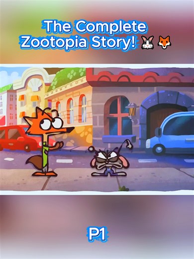 P1 | The Complete Zootopia Story! 🐰🦊 #zootopia #disney #judyhoppslover69 #nickwilde #MovieTok #DisneyTok #animation #movierecap #viral #FYP