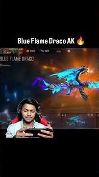blue flame Draco AK 🥹❤️‍🩹 #freefire #gaming #shorts
