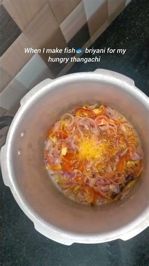 Thangachi is happy ❤️ for recipe see the description. #minivlog #briyani #thangachii