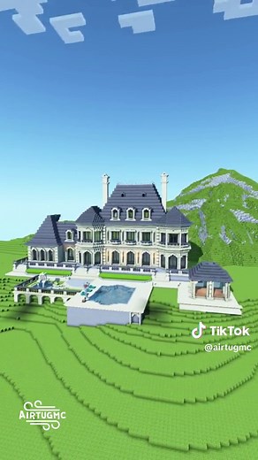 French chateau built with @Waspycraft @Paintergigi #minecraft #minecraftmemes #foryou