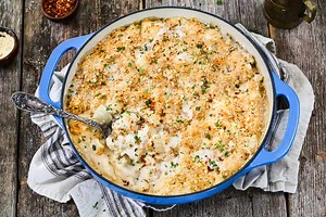 Cheesy Vegan Cauliflower Casserole