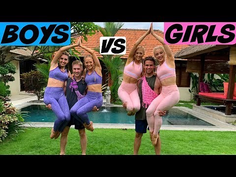 BOYS VS GIRLS EXTREME YOGA CHALLENGE! | The Rybka Twins