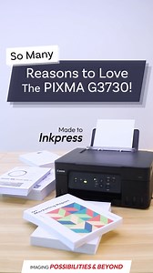 Love printing but hate the cost? This printer might just be the one for you! 🥰 From affordable, easy-to-refill ink bottles to wireless printing capabilities, there are so many reasons to fall in love with the PIXMA G3730. Save costs without compromising quality with PIXMA: 🖨 Canon authorised dealers: http://bit.ly/CanonSG-Dealers 🖨 PIXMA G3730: https://bit.ly/PIXMAG3730Reasons | Canon Singapore