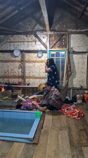 She Wakes Him Up In This Cozy Village House With An Indoor Pool 🌿