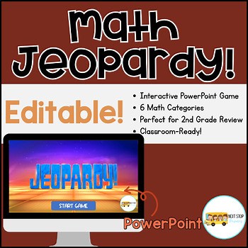 2nd Grade Math Jeopardy Game | Place Value | Money | Addition | Subtraction