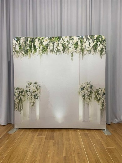 Double Sided Backdrop with High-quality 250 gsm polyester fabric Washable|Reusable|Foldable #photobooth #photoboothfun #backdrop #eventrentals #photoboothmurah #partyrentals #photoboothwedding #display